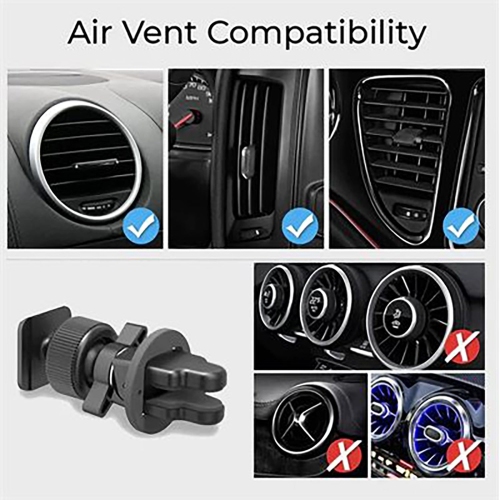 MightyMount - Magsafe Magnetic Phone Holder with Wireless Charger for Car Air Vent, Black