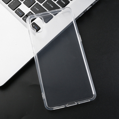 CC  Topsave Transparent Glossy Surface Soft Tpu Gel Rubber Case for Tcl A3 A509Dl 5.5"