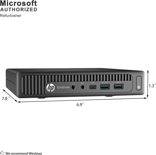 Refurbished HP EliteDesk 800 G2, Mini Intel HD Graphics 530,i5-6600T, 8GB, 256GB, PCIe, 2 Years Warranty, 100312-20921