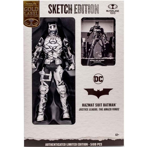 DC  Multiverse Kjustice League The Amazo Virus 7 Inch Action Figure Sketch Edition Exclusive - Hazmat Suit Batman