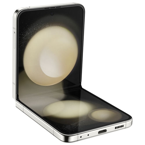 Image 1 de 10.. Boîte ouverte - Galaxy Z Flip5 256&nbsp;Go de Samsung - Crème - Déverrouillé