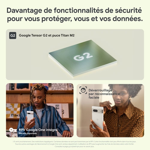 Remis à neuf - Pixel 7 128&nbsp;Go de Google - Noir volcanique - Déverrouillé