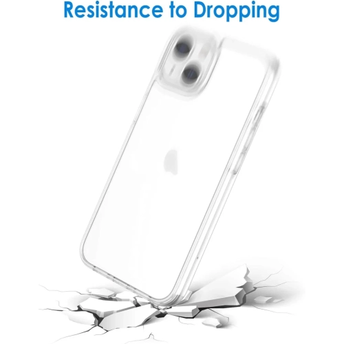 Étui transparent Crystal Clear pour iPhone 13 : Antichoc, résistant aux rayures, mince