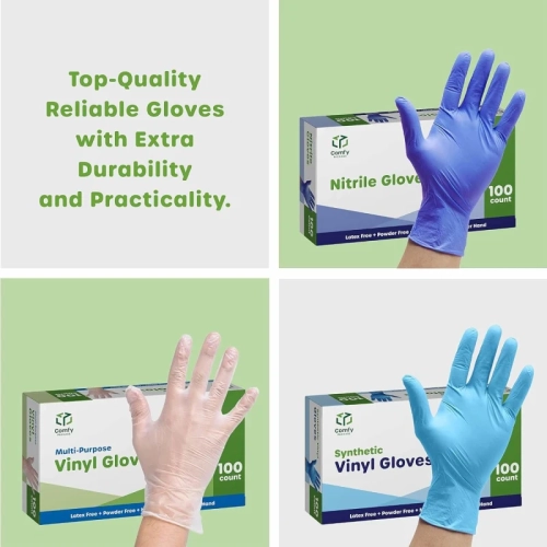 Black Nitrile Gloves: 6 Mil, Latex-Free, Textured, Disposable