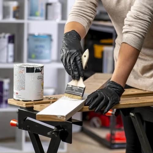 Black Nitrile Gloves: 6 Mil, Latex-Free, Textured, Disposable