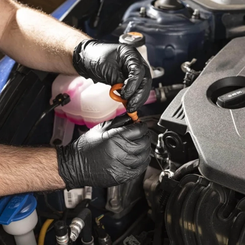 Black Nitrile Gloves: 6 Mil, Latex-Free, Textured, Disposable