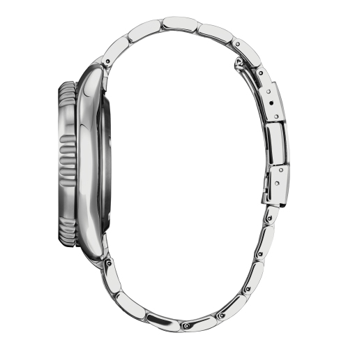 Citizen Mens Promaster Dive Automatic Automatic Watch 44mm Silver-Tone Stainless Steel Case and Bracelet with Black Dial