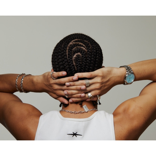 Citizen Mens “TSUYOSA” Automatic Watch 40mm Silver-Tone Stainless Steel Case and Bracelet with Aqua Dial