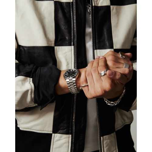 Citizen Mens “TSUYOSA” Automatic Watch 40mm Silver-Tone Stainless Steel Case and Bracelet with Black Dial