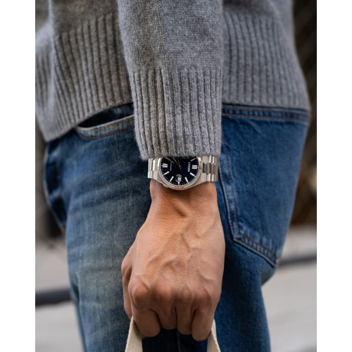 Citizen Mens “TSUYOSA” Automatic Watch 40mm Silver-Tone Stainless Steel Case and Bracelet with Blue Dial