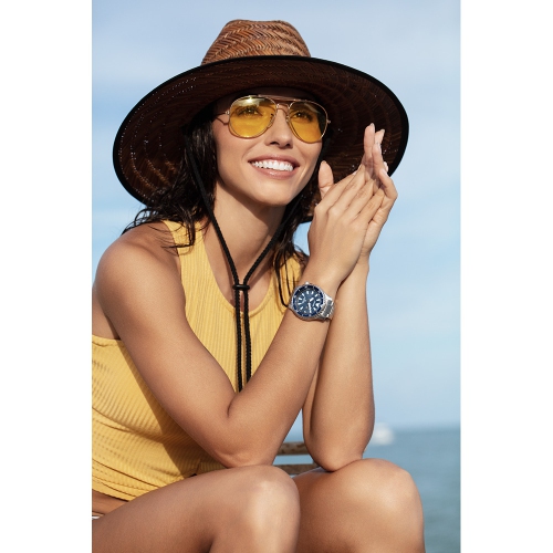 Montre automatique Promaster Dive 44 mm en inox argenté avec cadran bleu pour hommes de Citizen