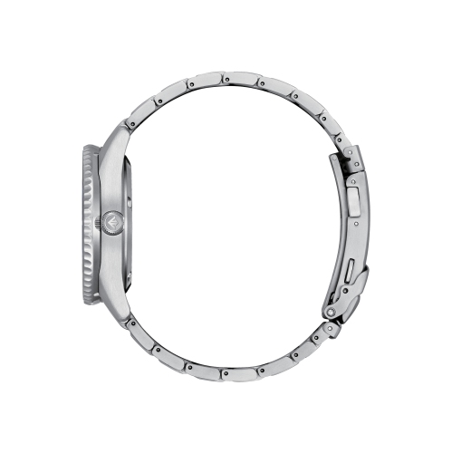 Montre automatique pour hommes Promaster Fujitsubo 41&nbsp;mm avec boîtier et bracelet en Super Titanium argenté et cadran bleu de Citizen