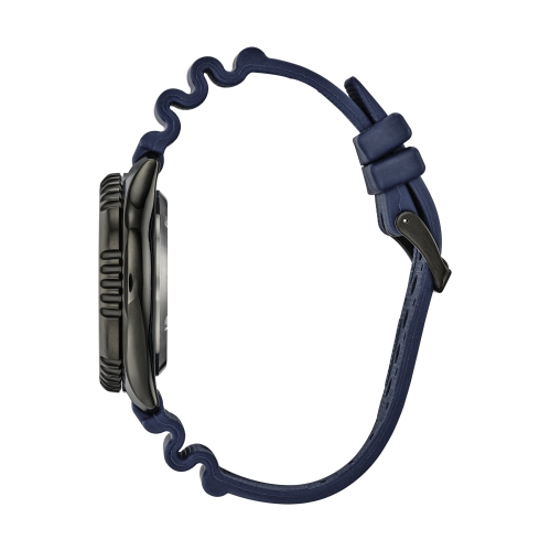 Montre automatique Promaster Dive pour hommes de Citizen 44&nbsp;mm boîtier inox noir bracelet polyuréthane bleu avec cadran blanc