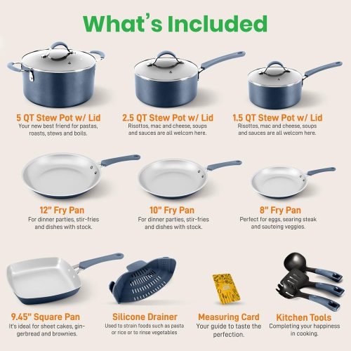 Kitchenware Pots & Pans Set – High-qualified Basic Kitchen Cookware Set, Non-Stick