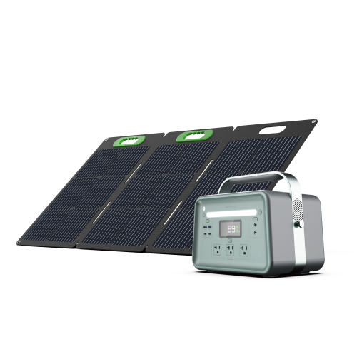 YOSHINO TECHNOLOGY  Yoshino Solid-State Portable Solar Generator 660W / 990W Peak (602Wh) \w Included 100W Portable Solar Panel, Recreation, Camping