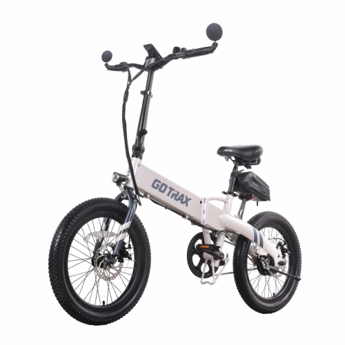 GOTRAX F1V2 Folding Electric Bike for Adults, 350W/48V 10.4Ah/32kph/64km/20''*2.6" Fat Tire E-Bike with LCD Display