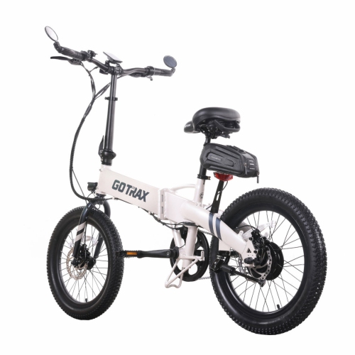 GOTRAX F1V2 Folding Electric Bike for Adults, 350W/48V 10.4Ah/32kph/64km/20''*2.6" Fat Tire E-Bike with LCD Display