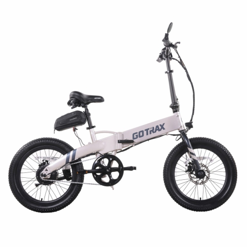 GOTRAX F1V2 Folding Electric Bike for Adults, 350W/48V 10.4Ah/32kph/64km/20''*2.6" Fat Tire E-Bike with LCD Display