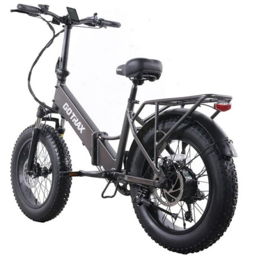 GOTRAX F3V2 Folding Electric Bike for Adults, 500W/48V 13.6Ah/32kph/98km/20" x 4" Fat Tire E-Bike with LCD Display