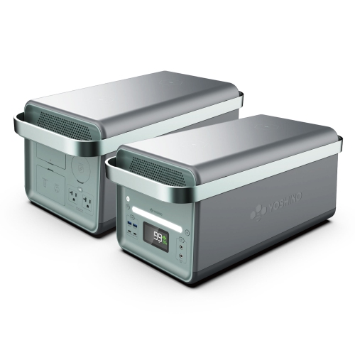 Yoshino B4000 SST 11-Port Solid-State Power Station 2611Wh, 4000W Output/6000W Peak Emergency UPS Backup Battery, Pure Sine Wave, Smart App Connect