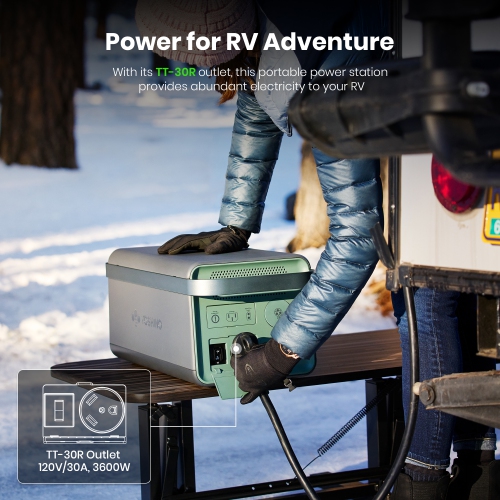 Yoshino B4000 SST 11-Port Solid-State Power Station 2611Wh, 4000W Output/6000W Peak Emergency UPS Backup Battery, Pure Sine Wave, Smart App Connect