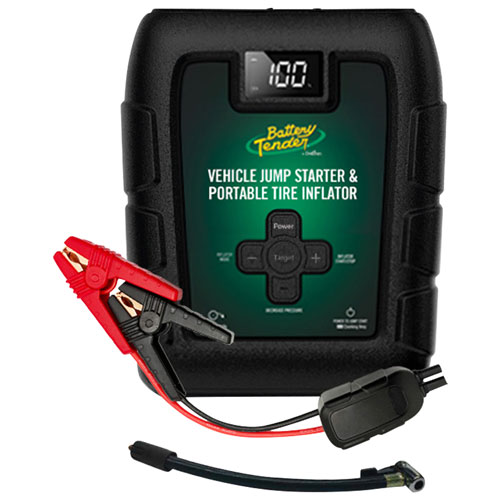 Battery Tender 800A/7200mAh Portable Jump Starter and Tire Inflator