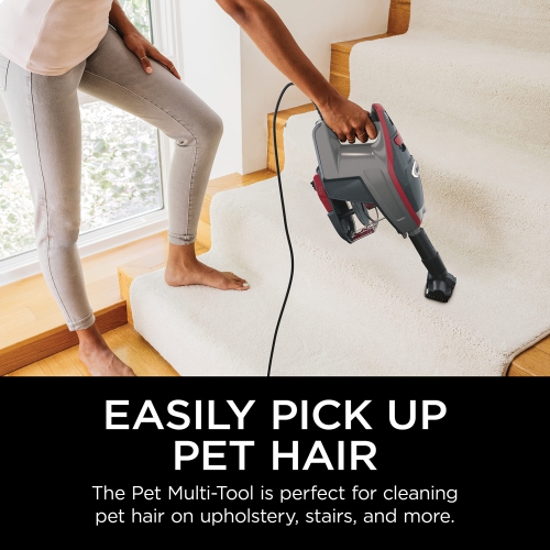 Shark HV370C Rocket Pro Corded Stick Vacuum, Removable Hand Vacuum, Advanced Swivel Steering, XL Cup, Crevice Tool, Upholstery Tool & Anti-Allergen