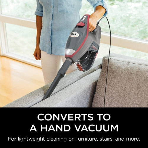 Shark HV370C Rocket Pro Corded Stick Vacuum, Removable Hand Vacuum, Advanced Swivel Steering, XL Cup, Crevice Tool, Upholstery Tool & Anti-Allergen