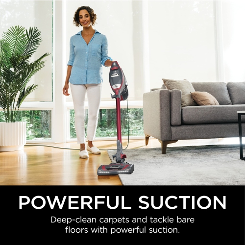 Shark HV370C Rocket Pro Corded Stick Vacuum, Removable Hand Vacuum, Advanced Swivel Steering, XL Cup, Crevice Tool, Upholstery Tool & Anti-Allergen