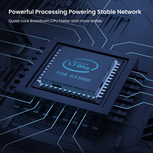 Routeur de jeu Wi-Fi 6 de Tenda, routeur Gigabit sans fil bibande AX3000