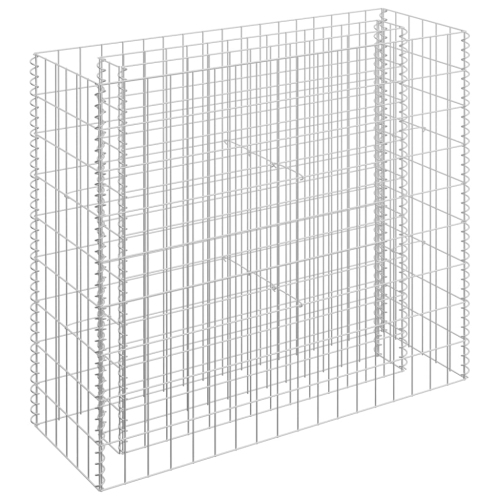 vidaXL Gabion Raised Bed Galvanized Steel 35.4"x11.8"x35.4"