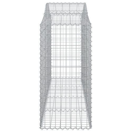 vidaXL Arched Gabion Baskets 8 pcs 200x50x120/140 cm Galvanised Iron