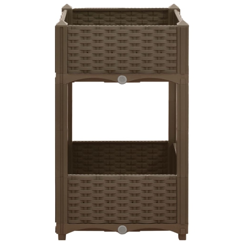 Matelas surélevé en polypropylène de 15,7 x x15,7 x x28 po de vidaXL