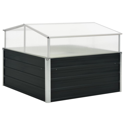 VIDAXL  Greenhouse Anthracite 100X100X77 Cm Galvanised Steel