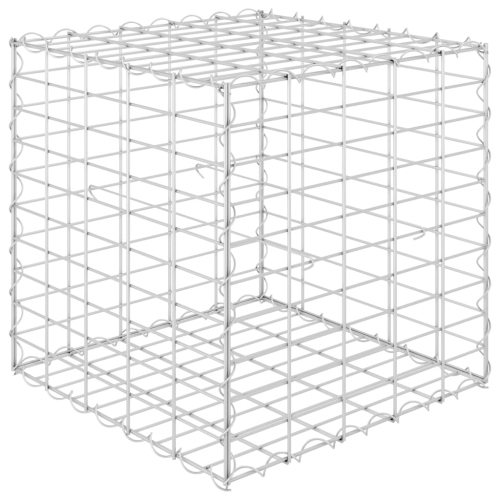 vidaXL Cube Gabion Raised Bed Steel Wire 19.7"x19.7"x19.7"