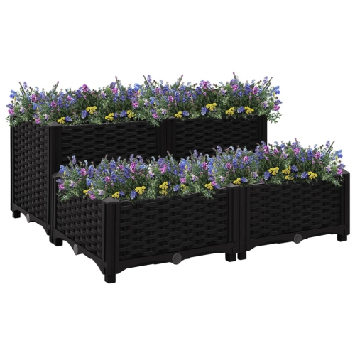 VIDAXL  Raised Bed 31.5"x31.5"x15" Polypropylene