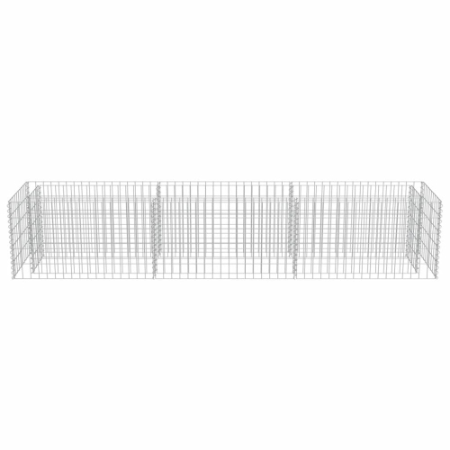 vidaXL Gabion Raised Bed Galvanised Steel 106.3"x19.7"x19.7"