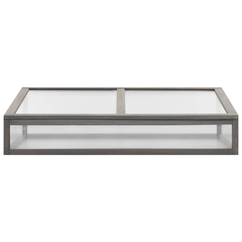 vidaXL Raised Bed with Greenhouse 110x54x120 cm Solid Fir Wood