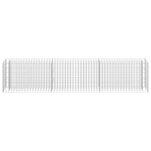 vidaXL Gabion Raised Bed Galvanized Steel 106.3"x11.8"x23.6"