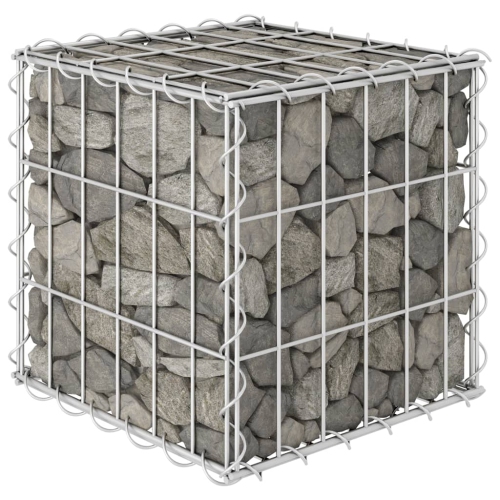 vidaXL Cube Gabion Raised Bed Steel Wire 11.8"x11.8"x11.8"