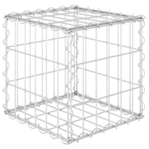 vidaXL Cube Gabion Raised Bed Steel Wire 11.8"x11.8"x11.8"