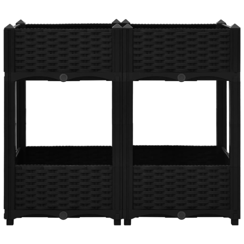 Matelas surélevé en polypropylène de 31,5 x x15,7 x x28 po de vidaXL