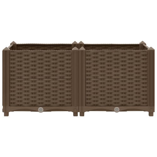 vidaXL Raised Bed 31.5"x15.7"x15" Polypropylene