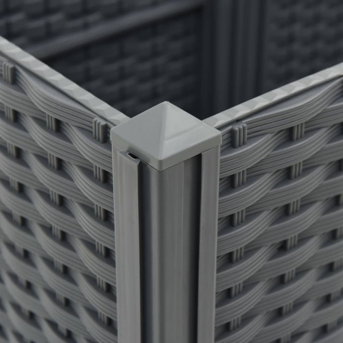 vidaXL Raised Bed 15.7"x15.7"x15" Polypropylene