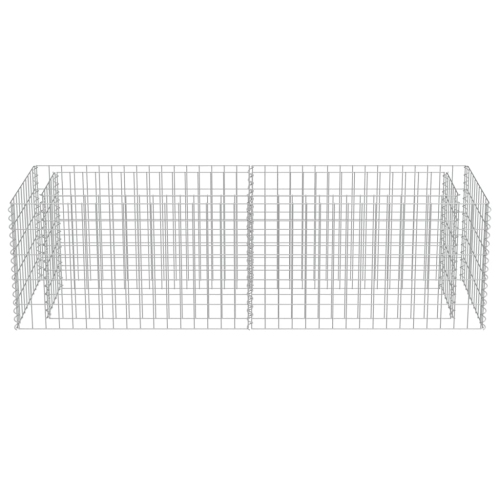 vidaXL Gabion Raised Bed Galvanised Steel 70.9"x19.7"x19.7"