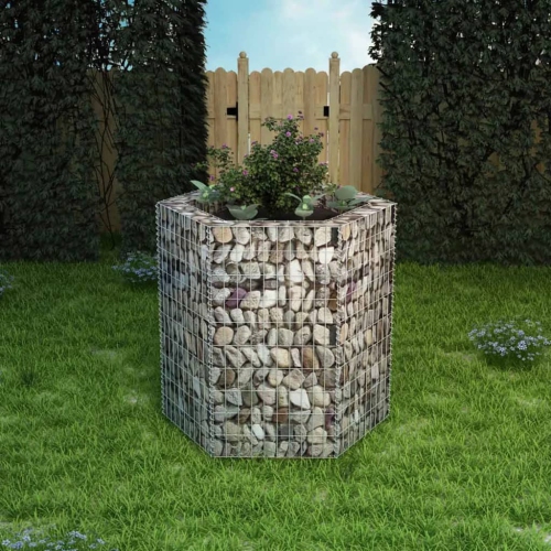 VIDAXL  Hexagonal Gabion Raised Bed 39.4"x35.4"x39.4"