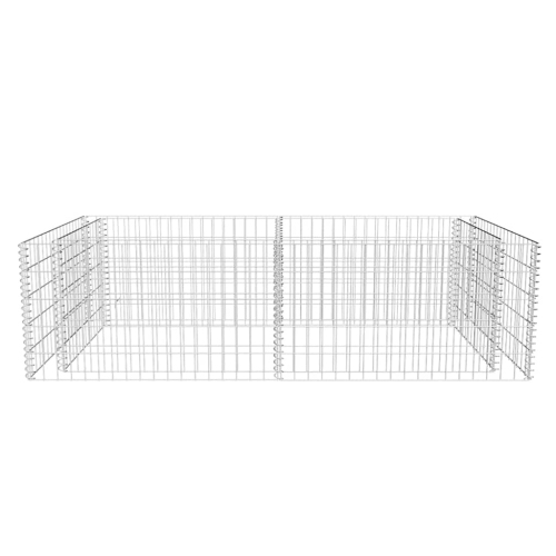 vidaXL Gabion Basket, Galvanized-Steel Gabion Wall/ Cage, High Load Capacity, 70.9"x35.4"x19.7"