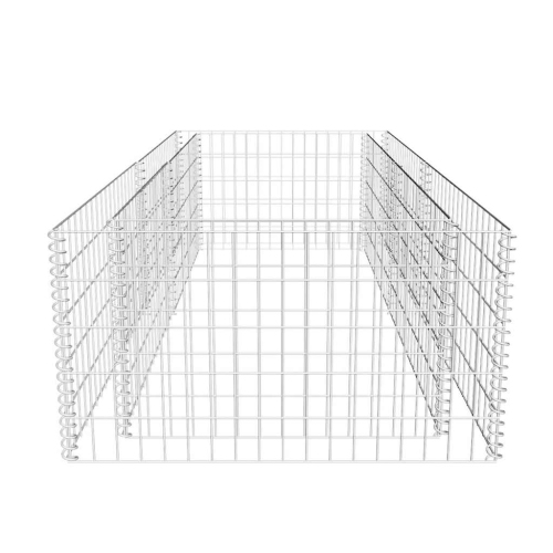vidaXL Gabion Basket, Galvanized-Steel Gabion Wall/ Cage, High Load Capacity, 70.9"x35.4"x19.7"