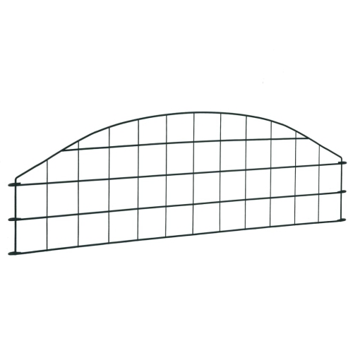 vidaXL Arched Garden Fence Set 77.3x26 cm Green