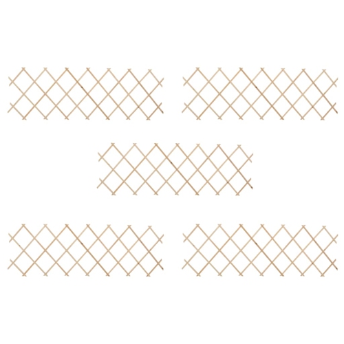 VIDAXL  Trellis Fences 5 PCs Firwood 180X60 Cm